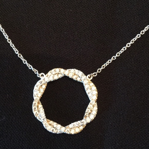 STERLING SILVER NECKLACE WITH ZIRCONIA - Picture 3 of 3